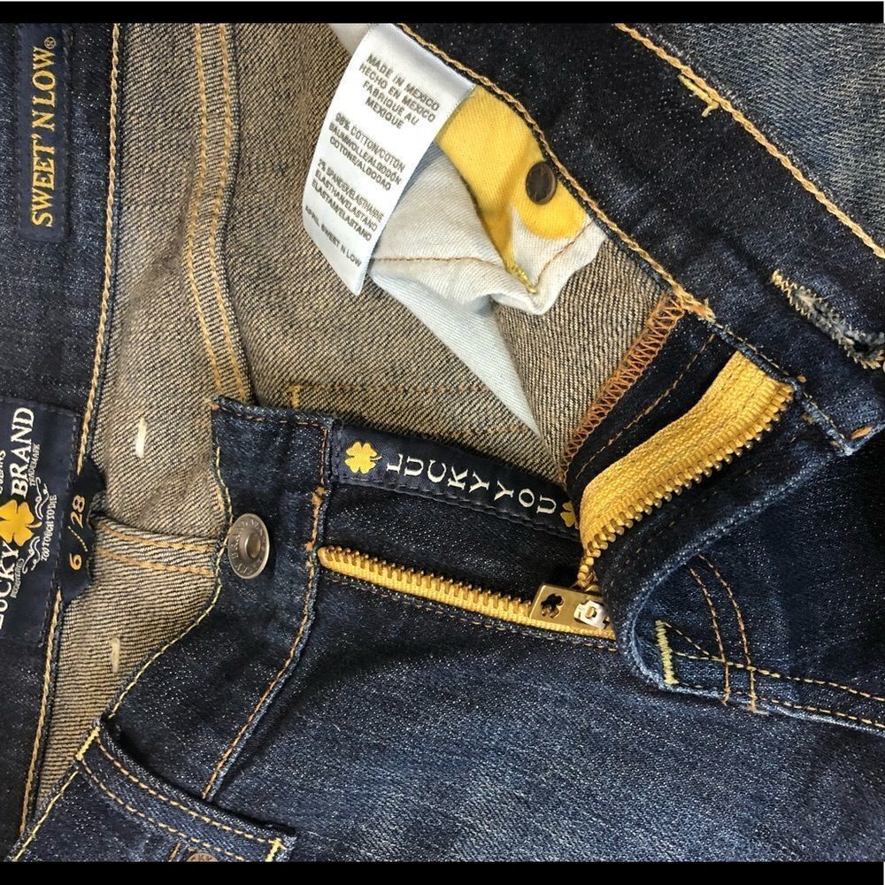 Lucky Brand dark denim sweet n low jeans size 6 - Picture 5 of 16
